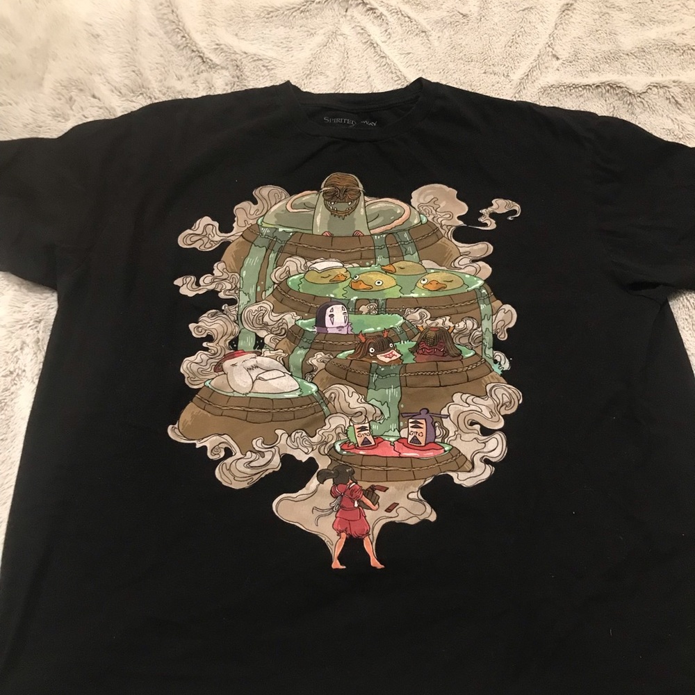 Y2K Spirited Away Promo Tshirt Rare Print Size XL